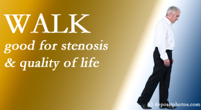 Chiropractic Solutions encourages walking and guideline-recommended non-drug therapy for spinal stenosis, reduction of its pain, and improvement in walking.