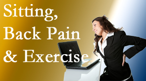 Chiropractic Solutions encourages less sitting and more exercising to combat back pain and other pain issues.