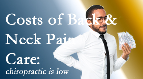Chiropractic Solutions explains the various costs associated with back pain and neck pain care options, both surgical and non-surgical, pharmacological and non-drug. 