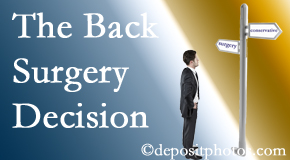 San Jose back surgery for a disc herniation is an option to be carefully studied before a decision is made to proceed. 