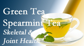Chiropractic Solutions shares the benefits of green tea on skeletal health, a bonus for our San Jose chiropractic patients.