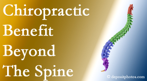Chiropractic Solutions chiropractic care benefits more than the spine particularly when the thoracic spine is treated!