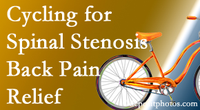 Chiropractic Solutions encourages exercise like cycling for back pain relief from lumbar spine stenosis.