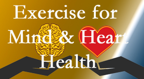 A healthy heart helps maintain a healthy mind, so Chiropractic Solutions encourages exercise.