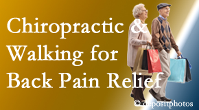 Chiropractic Solutions encourages walking for back pain relief in combination with chiropractic treatment to maximize distance walked.