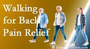 Chiropractic Solutions often recommends walking for San Jose back pain sufferers.