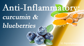 Chiropractic Solutions shares recent studies touting the anti-inflammatory benefits of curcumin and blueberries. 