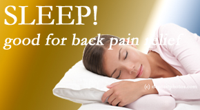 Chiropractic Solutions shares research that says good sleep helps keep back pain at bay. 