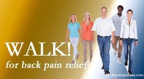 Chiropractic Solutions urges San Jose back pain sufferers to walk to ease back pain and related pain.