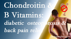 Chiropractic Solutions offers nutritional advice for back pain relief that includes chondroitin sulfate and B vitamins. 