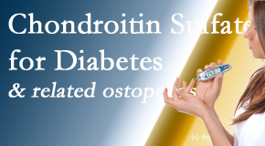 Chiropractic Solutions presents new info on the benefits of chondroitin sulfate for diabetes management of its inflammatory and osteoporotic aspects.