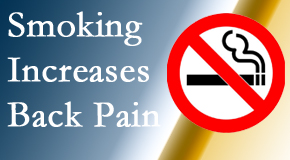 Chiropractic Solutions explains that smoking heightens the pain experience especially spine pain and headache.