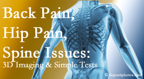 Chiropractic Solutions examines back pain patients for a variety of issues like back pain and hip pain and other spine issues with imaging and clinical tests that influence a relieving chiropractic treatment plan.