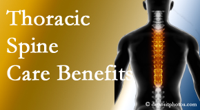Chiropractic Solutions wonders at the benefit of thoracic spine treatment beyond the thoracic spine to help even neck and back pain. 