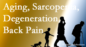 Chiropractic Solutions relieves a lot of back pain and sees a lot of related sarcopenia and back muscle degeneration.