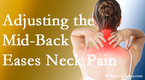 Chiropractic Solutions appreciates the whole spine and that treating one section of the spine (thoracic) eases pain in another (cervical)!