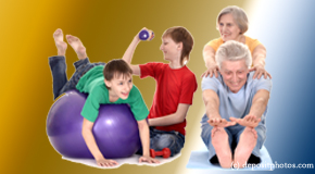 San Jose exercise image of young and older people as part of chiropractic plan