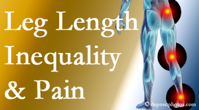 Chiropractic Solutions checks for leg length inequality as it is related to back, hip and knee pain issues.