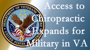 San Jose chiropractic care helps relieve spine pain and back pain for many locals, and its availability for veterans and military personnel increases in the VA to help more. 