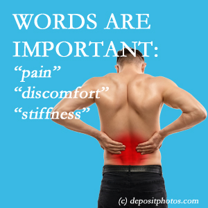 Your San Jose chiropractor listens to every word used to describe the back pain experience to develop the proper, relieving treatment plan.