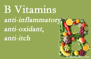 Chiropractic Solutions shares new research on the benefit of adequate B vitamin levels.