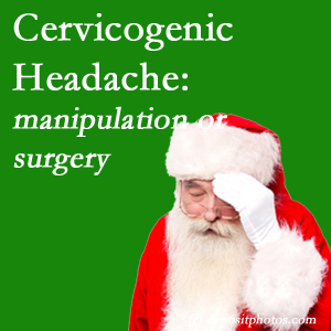 The San Jose chiropractic manipulation and mobilization show benefit for relief of cervicogenic headache as an option to surgery for its relief.