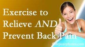 Chiropractic Solutions urges San Jose back pain patients to exercise to prevent back pain and get relief from back pain. 