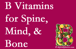 San Jose bone, spine and mind benefit from B vitamin intake and exercise.