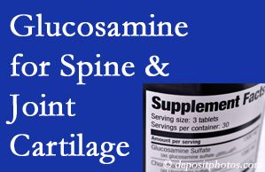 San Jose chiropractic nutritional support encourages glucosamine for joint and spine cartilage health and potential regeneration. 