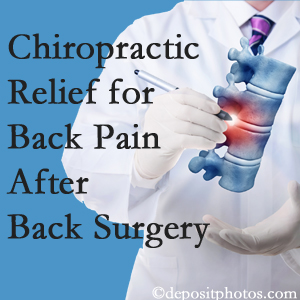 Chiropractic Solutions offers back pain relief to patients who have already undergone back surgery and still have pain.