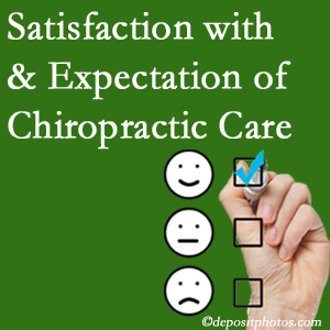 San Jose chiropractic care provides patient satisfaction and meets patient expectations of pain relief.