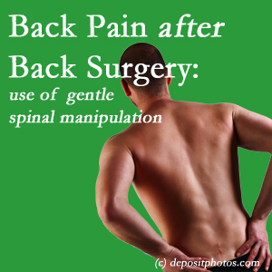 picture of a San Jose spinal manipulation for back pain after back surgery