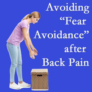 San Jose chiropractic care encourages back pain patients to resist the urge to avoid normal spine motion once they are through their pain.