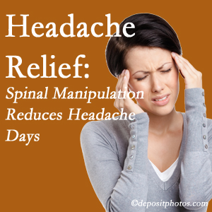 San Jose chiropractic care at Chiropractic Solutions may reduce headache days each month.