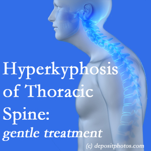 1        The San Jose chiropractic care of hyperkyphotic curves in the [upper spine in older people responds nicely to gentle chiropractic distraction care. 