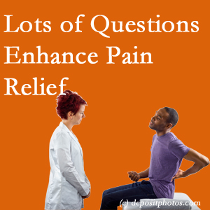 The San Jose chiropractic back pain treatment plan is guided by patient feedback on how their pain is.