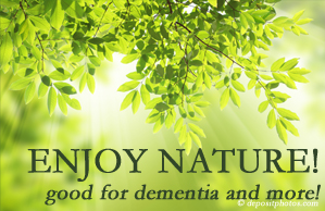 Chiropractic Solutions encourages our chiropractic patients to enjoy some time in nature! Interacting with nature is good for young and old alike, inspires independence, pleasure, and for dementia sufferers quite possibly even memory-triggering.